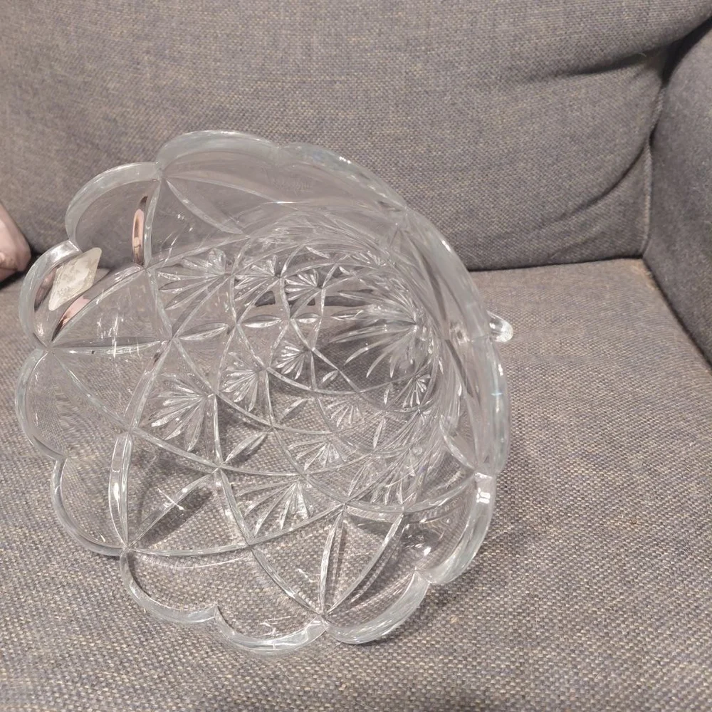 Shannon Crystal Clear Cornucopia Vase One Size